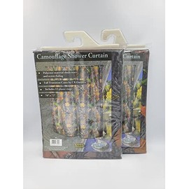 2 Pack of Premium Quality Camouflage Shower Curtains