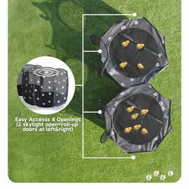 Small Animals Playpen Pop up Small Pet Cage Enclosure Hutch Kennel Tent Chick Run Brooder Box Coop Portable Foldable Outdoor Yard Fence for Kitten Ferret Puppy Guinea Pig Rabbit Hamster Chinchillas