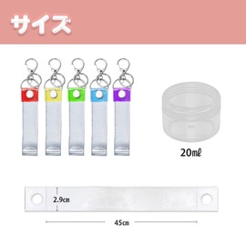 Silver Tape Holder, Silver Tape Storage, Key Holder, Storage Case, Strap, Motivation, Live Support, Available in 5 Colors, Set (Ribbon Storage Box x 3), Length: Approx. 17.7 inches (45 cm), Width