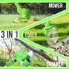 Electric Weed Wacker Battery Powered, Cordless Weed Eater with Metal