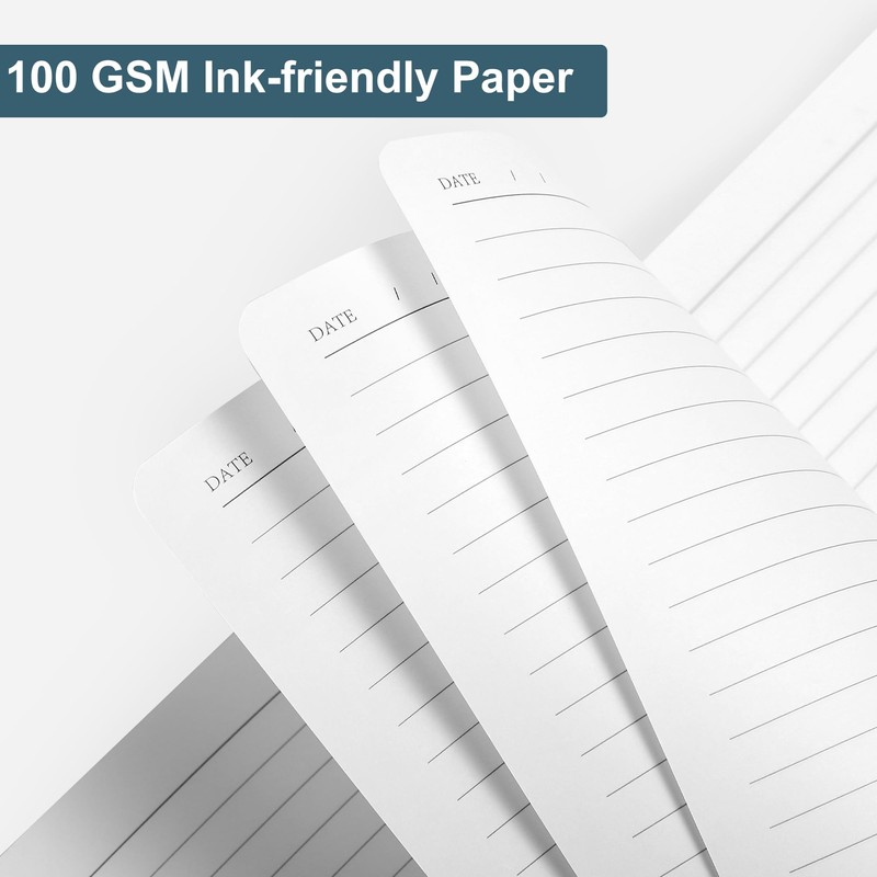 CAGIE Lined Journal Notebook, 320 Pages College Ruled Notebook, 100