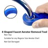 6 Pieces Faucet Aerator Key Removal Wrench Tool Set -