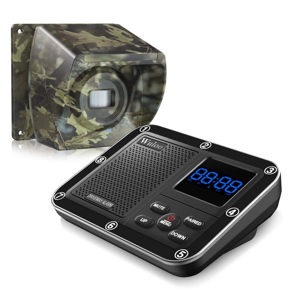 1800 Ft Wireless Outside Driveway Alarm Outdoor Motion Sensor &