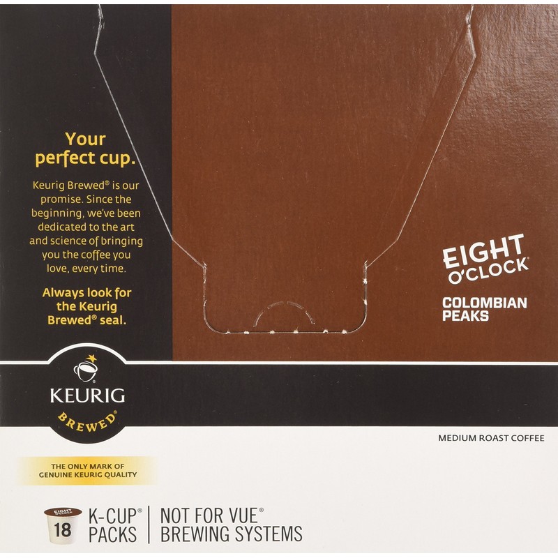 Eight O'Clock Colombian Peaks Medium Roast Coffee K-Cup Packs -