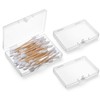 3Pcs Portable Travel Cotton Pad Holder, Cotton Swab Ball Holder