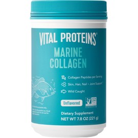 Vital Proteins Vital Proteins Marine Collagen Peptides Powder Supplement for Skin Hair Nail Joint - Hydrolyzed Collagen - 12g per Serving - 7.8 oz Canister