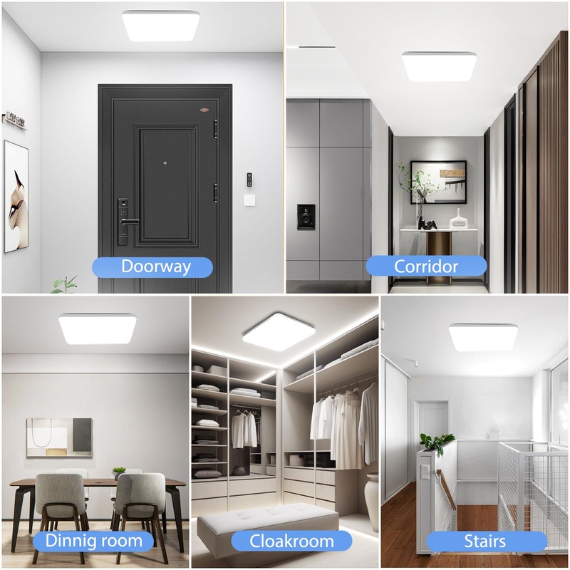 OUILA LED Ceiling Light, 20 W Ceiling Light for Kitchen,