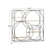 Deco 79 Metal Geometric Wall Shelf, 32" x 7" x
