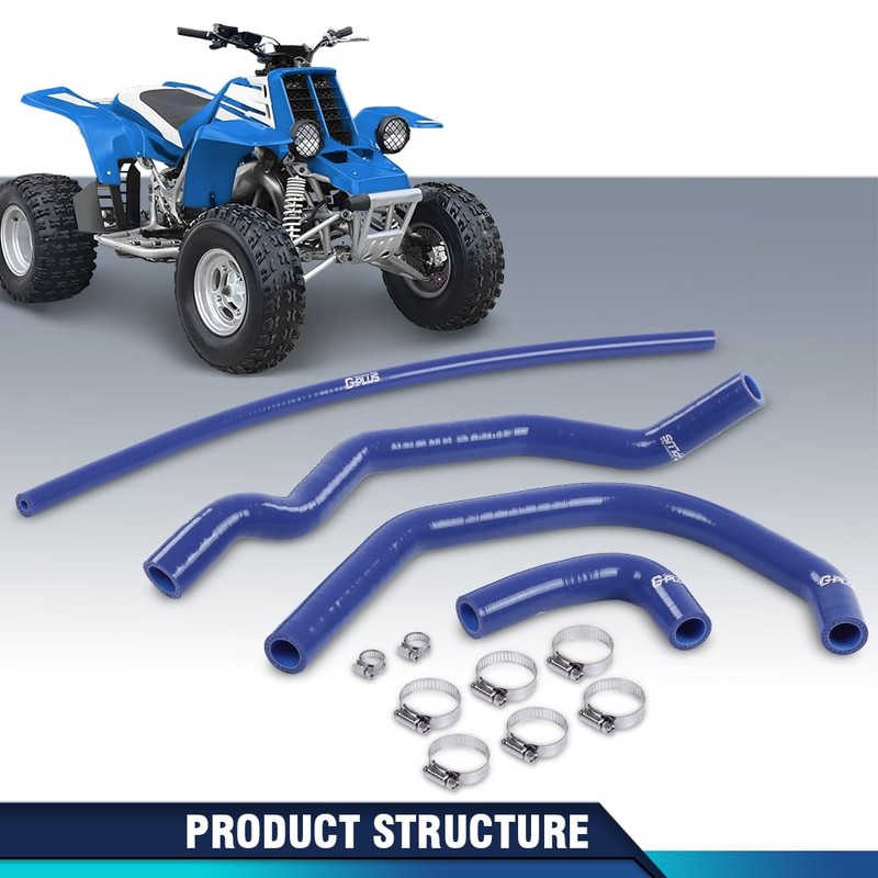 PIT66 Silicone Radiator Hose Kit Compatible with Yamaha Banshee 350