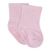 Gerber Baby Girls 8-pack Wiggle-proof Jersey Crew Socks, Light Pink,