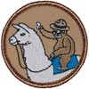Sloth on a Llama Patrol Patch - 2" Diameter Round