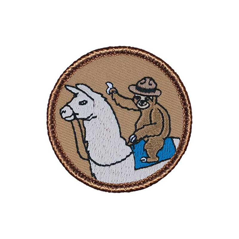 Sloth on a Llama Patrol Patch - 2" Diameter Round