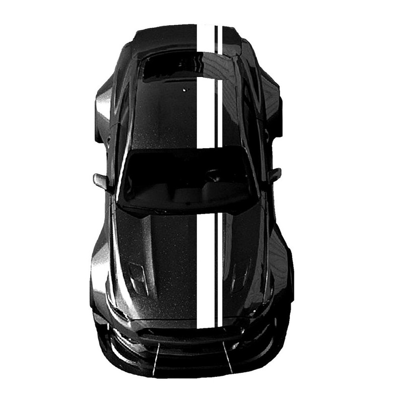 Double 2 and 8 Inch Offset Vinyl Racing Stripes Fits