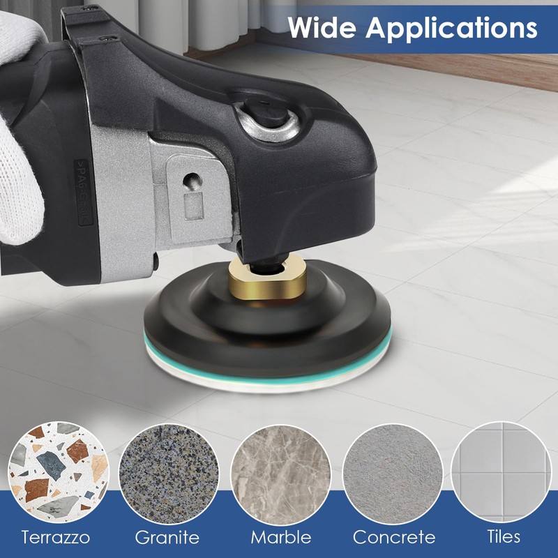 ZYZLE Diamond Polishing/Sanding Pads Wet/Dry 50-10000 Grit for Marble, Countertop,