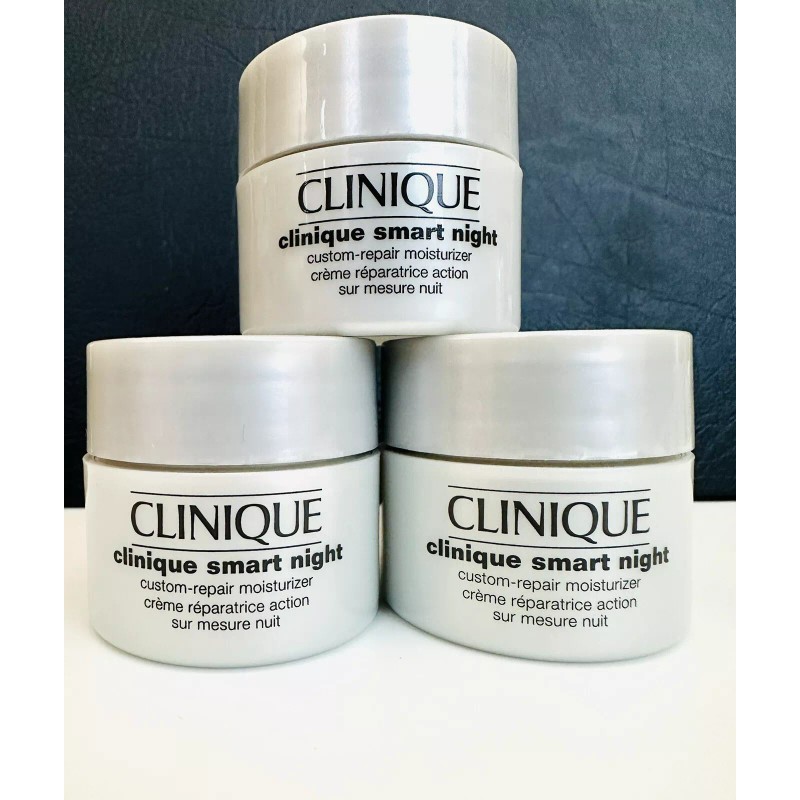 CLINIQUE Smart Night Custom Repair Moisturizer Dry/Combination (3pcs x15ml Each)