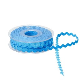 Trucraft - RIC Rac Trim - Sky Blue - 6mm Wide - 5 Metre Length - Decorative Braid for Sewing, Crafts and Gift Wrapping