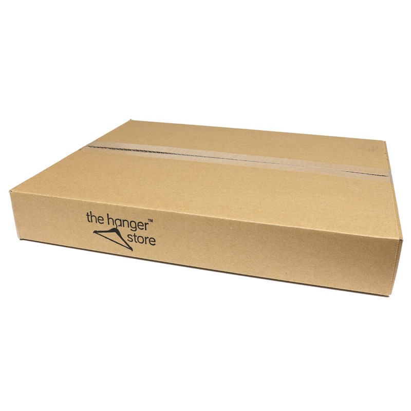 The Hanger Store 10 Black Non-slip Flocked Velvet Space Saving