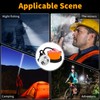 Super Bright Rechargeable Mining Headlamp, 1+2 LED Hard Hat Light,