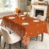Fall Wild Flowers Leaf Rectangle Table Cloth Caramel 60x84inch