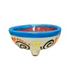 Set of 4 Multicolor Medium Molcajete Barro - Mexican Kitchen
