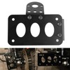 Motorcycle License Mount Plate Holder Bracket Side Mounted Tail Light