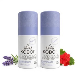 KOBOL  2 Desodorantes Naturales Vegano  Adultos y Nios 12hrs Reales contra el mal olor o te regresamos tu dinero SIN Bicarbonato no Irrita  Fresco... 