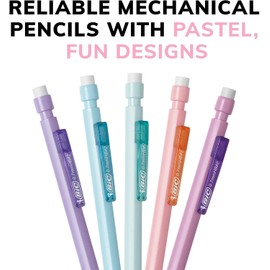 BIC Xtra Smooth Mechanical Pencil with Erasers, 0.7 mm Point, Refillable, 40-Count Pack