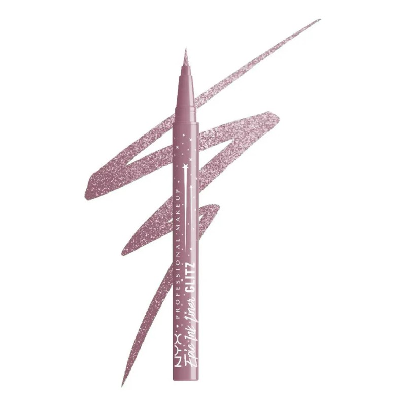 Delineador Líquido NYX Professional Makeup Epic Ink Glitz, a Prueba