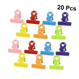 Operitacx 60 Pcs Paper Binder Clips Bill Binder Mini Binders Mini Binder Clips Paper Clips Document Binder Clip File Clips Colored Binder Metal Clips Small Binder Clips Large Office