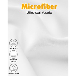 FURTALK Baby Sun Hat Summer Beach Hat UPF 50+ Adjustable Soft Baby Swim Hat with Neck Flap White