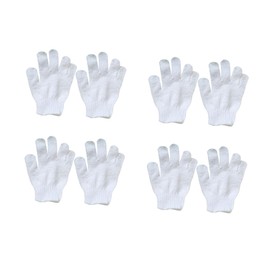 BIUDECO Boys and Girls Bath Towel Set with Bathing Gloves White Bubble Bath Towel for Infants Toddlers