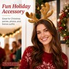 Plush Reindeer Antlers Headband Christmas Holiday Party Accessory