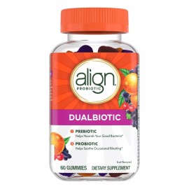 Align Prebiotic Probiotic Gummies 60 Count Daily Digestive Health Support
