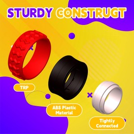 Fidget Toys Sensory Ring for Kids, Finger Spinner Rings Quiet Finger Spinne Fun Fidgets for Student Classroom Prize Stocking Stuffers (24PCS)