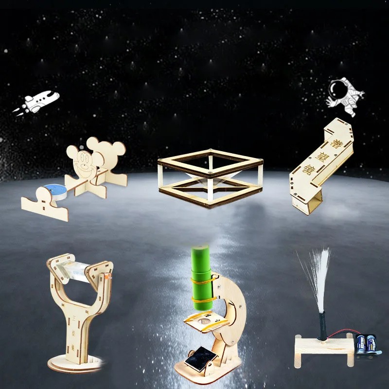 DIY Wooden STEM Science Model Kit – Hands-On Educational Assembly