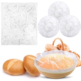 AIERSA 50Pcs Bowl Covers for Bread Proofing,Bread Bowl Covers for Proofing,Shower Caps for Sourdough Bread,Plastic Bowl Covers for Bread Rising,Sourdough Bowl Covers,Sourdough Bread Baking Supplies