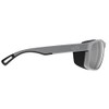 H2Optix H2010 Polarized Rectangular Sunglasses, Matt Grey, One Size