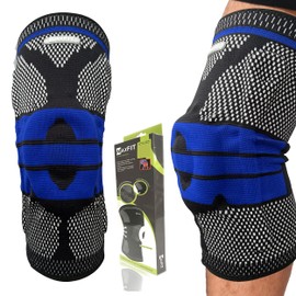 MAXFIT - Rodilleras Voleibol de Compresión con Almohadilla para Banda Rotuliana (Par) - Rodilleras Gym Rodillera Ortopédica Deportiva Para Hombres y  