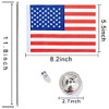 ZXvZYT 2 Pack US flag USA Table Flag Small Mini