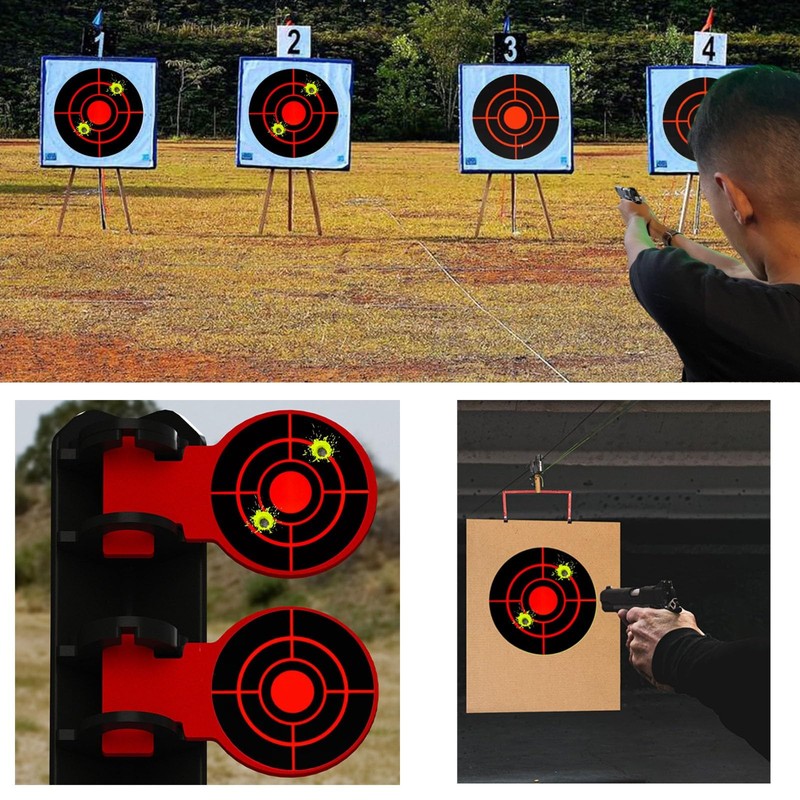 Splatter Target Stickers, 3 Inch Reactive Paper Targets Fluorescent Yellow