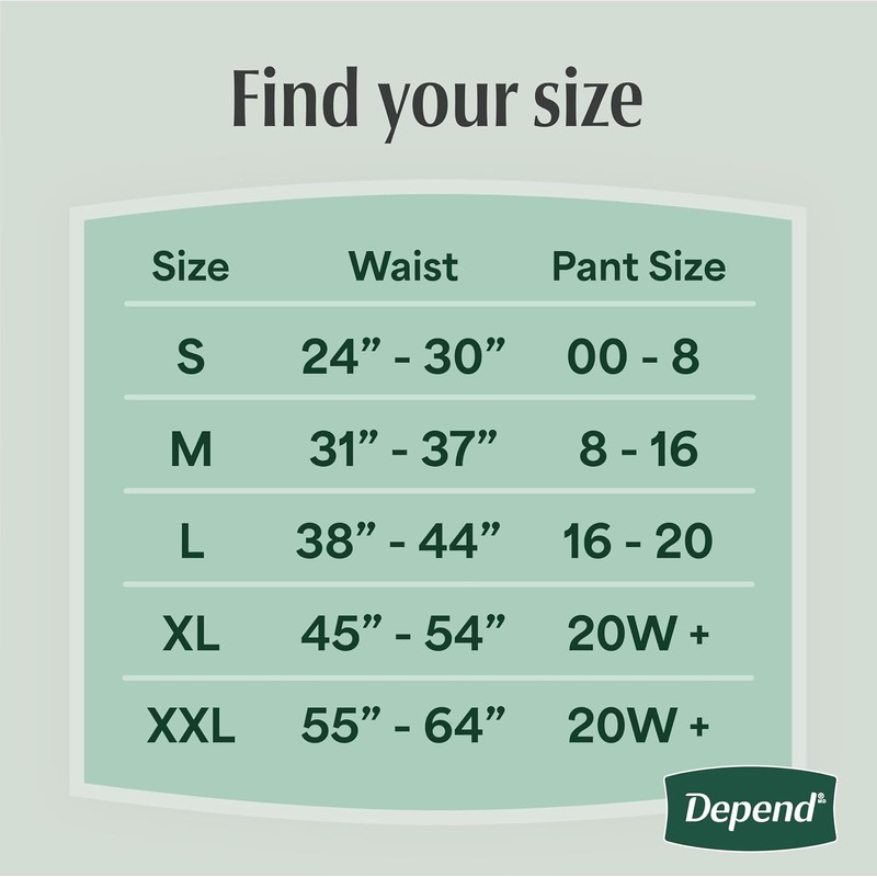 Depend Fresh Protection Adult Diapers, Incontinence & Postpartum Bladder Leak