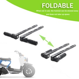 Footpeg for Honda Ruckus 50 NPS50 Zoomer 2024 2023 2022 2021 2020 Ruckus 50 2003-2024, Highway Pedal Lowering Mount Foot Peg