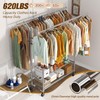 Simple Trending Heavy Duty Clothing Clothes Rack for Hanging, Rolling