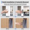 YogePote 2 Pack Self Stick Sliding Door Handles, Aluminum Alloy
