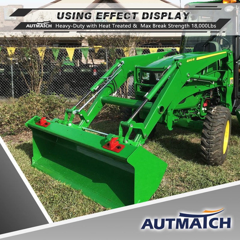 AUTMATCH Tractor Bucket Grab Hook 3/8" (2 Pack) - Bolt