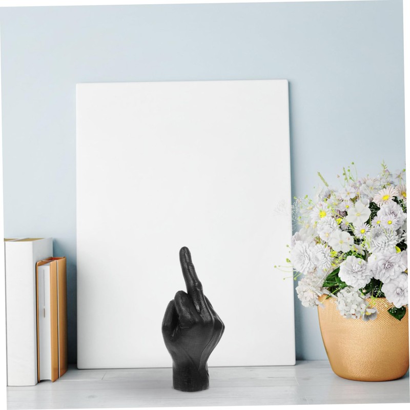 GRIRIW Finger Figurine Decorations Elegant Resin Hand Sculptures for Home