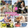 Pawaboo Collapsible Dog Bowls 2 Pack, Silicone Feeding Watering Bowls