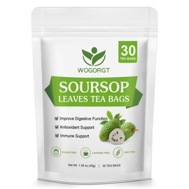 Organic Soursop Leaves Tea Bags - Soursop Graviola Leaves Herbal Tea bags for Immune Support, Antioxidant - Guanabana Leaves - Caffeine Free - 30 Tea Bags