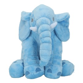 Children Soft Funny Elephant Plush Toy Throw Pillow Home Bedroom Cute Animal Stuffed Toy Decoration Blue