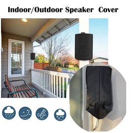 UCARE Speaker Covers Wall Mounted Waterproof Anti-UV Speaker Covers for Indoor and Outdoor Use, Oxford Fabric, Dustproof, Patio Speakers (One Cover)